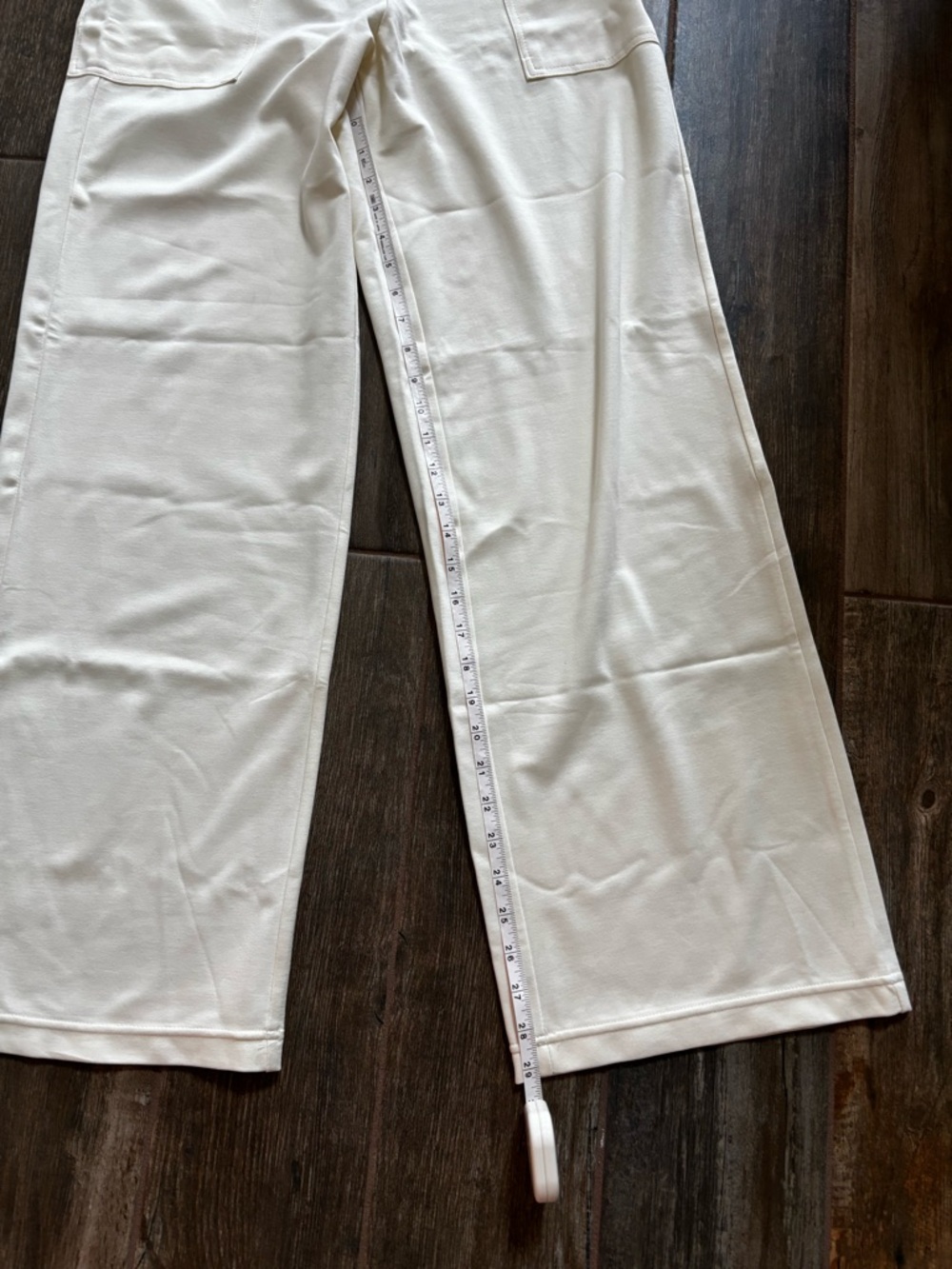 Max Studio Ivory Wide-Leg Trousers